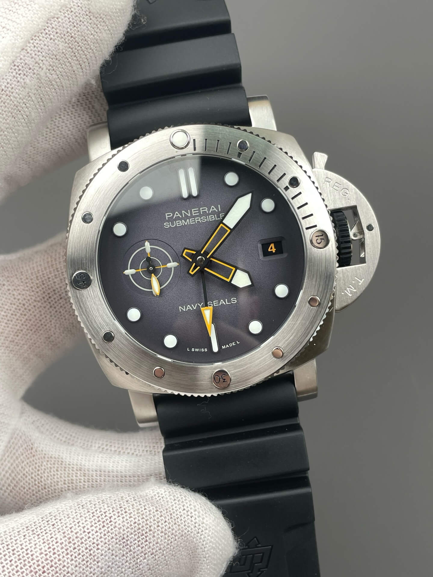 Panerai Replica Submersible GMT Navy SEALs Super Clone Watch PAM01323 Panerai Replica Submersible GMT Navy SEALs Super Clone Watch PAM01323