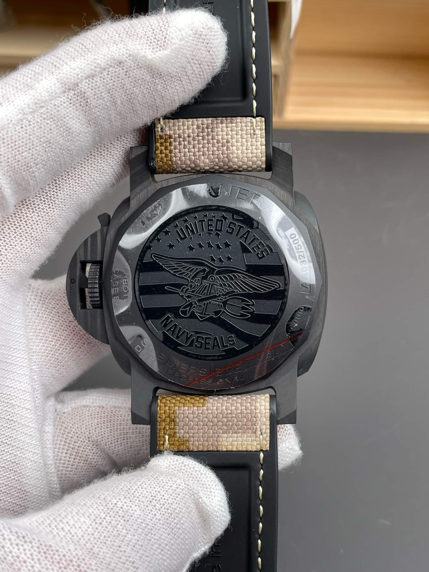Panerai Replica Submersible QuarantaQuattro GMT Navy SEALs Carbotech Super Clone Watch PAM01513 Panerai Replica Submersible QuarantaQuattro GMT Navy SEALs Carbotech Super Clone Watch PAM01513