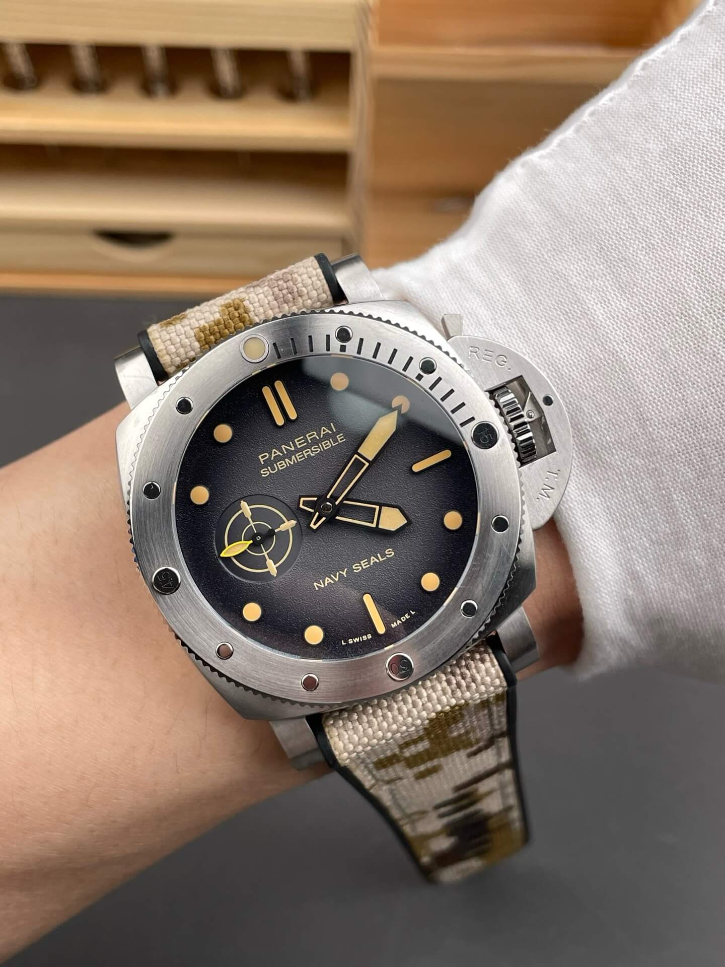 Panerai Replica Submersible QuarantaQuattro Navy SEALs Super Clone Watch PAM01518 Panerai Replica Submersible QuarantaQuattro Navy SEALs Super Clone Watch PAM01518
