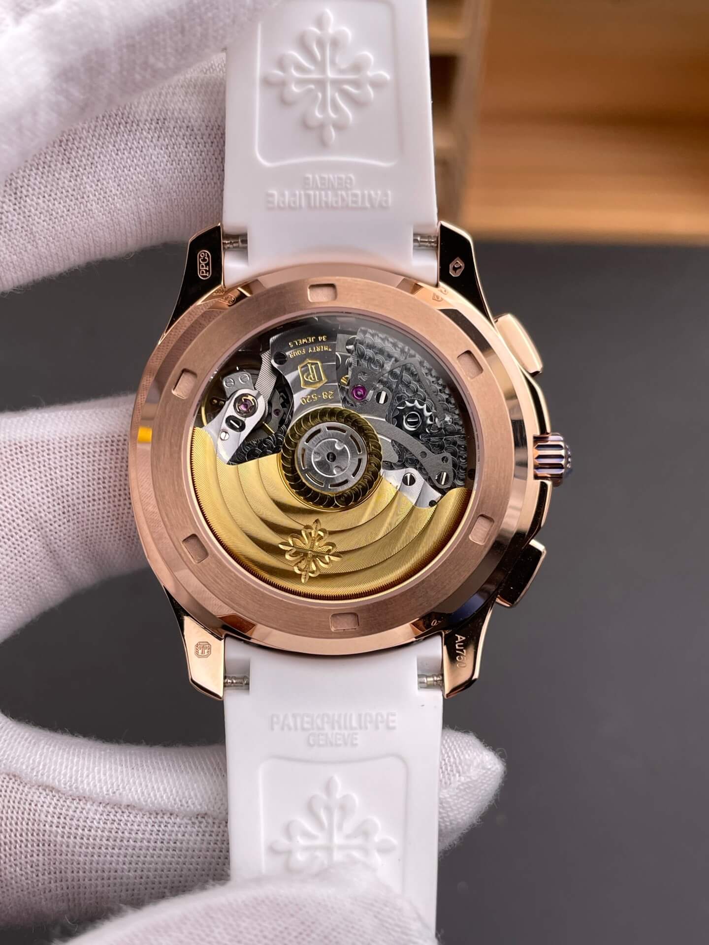 Patek Philippe Replica Aquanaut Luce Rainbow Chronograph Joaillerie Super Clone Watch 7968/300R-001