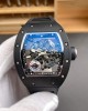 Richard Mille Replica RM 055 Bubba Watson Super Clone Watch Black Ceramic Crown Rubber