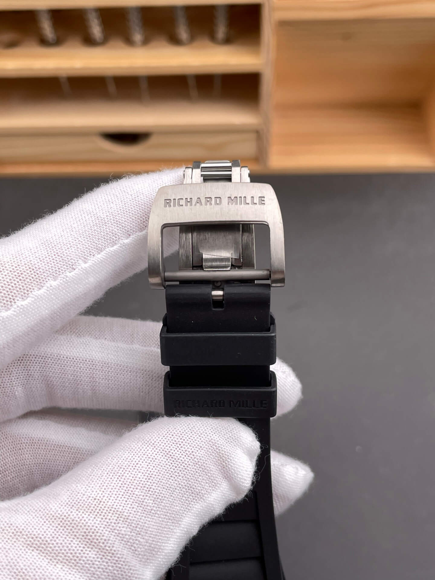 Richard Mille Replica RM 055 Bubba Watson Super Clone Watch Black Ceramic Crown Rubber