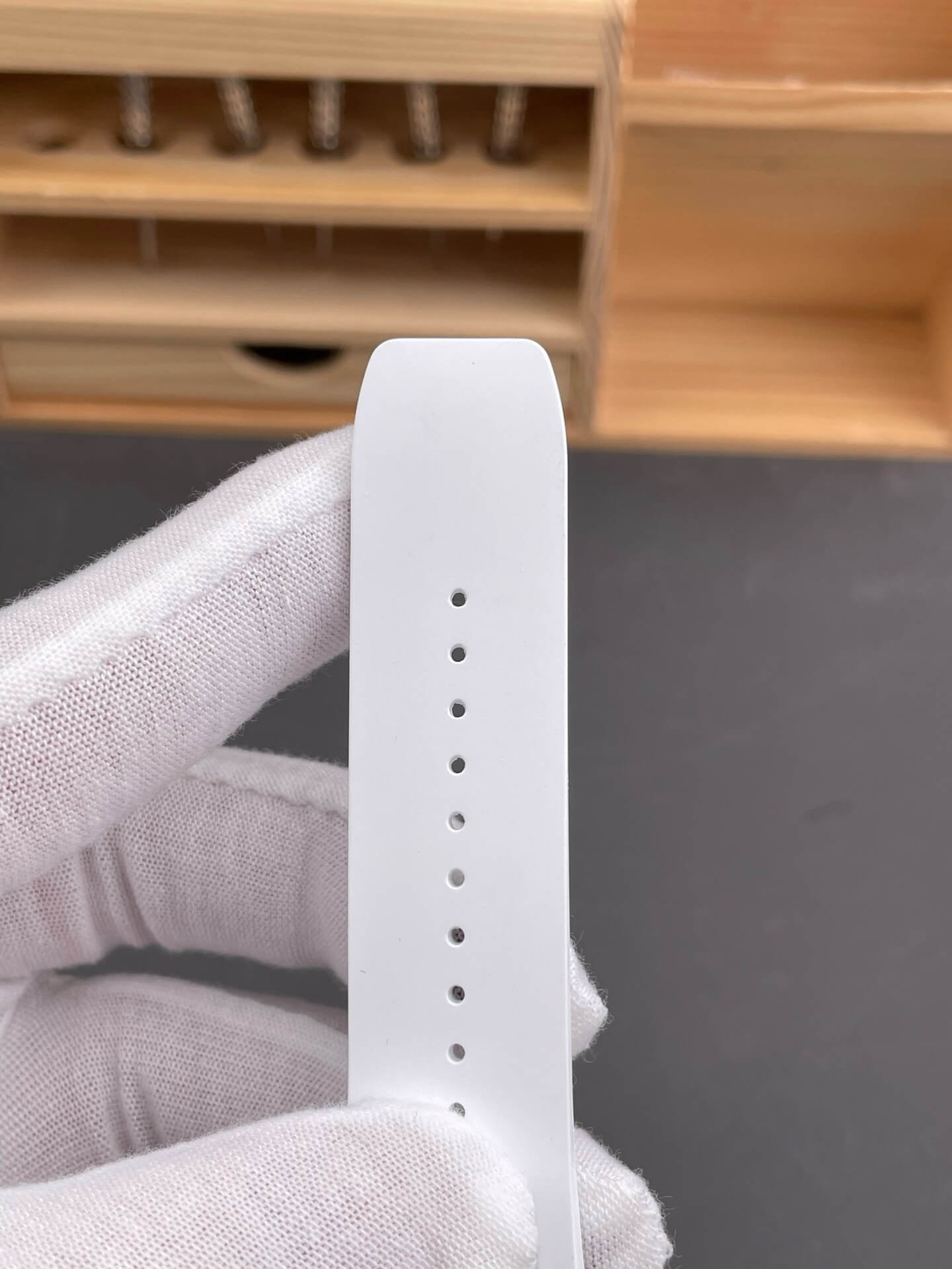 Richard Mille Replica RM 055 Bubba Watson Super Clone Watch Carbon Blue Crown White Rubber