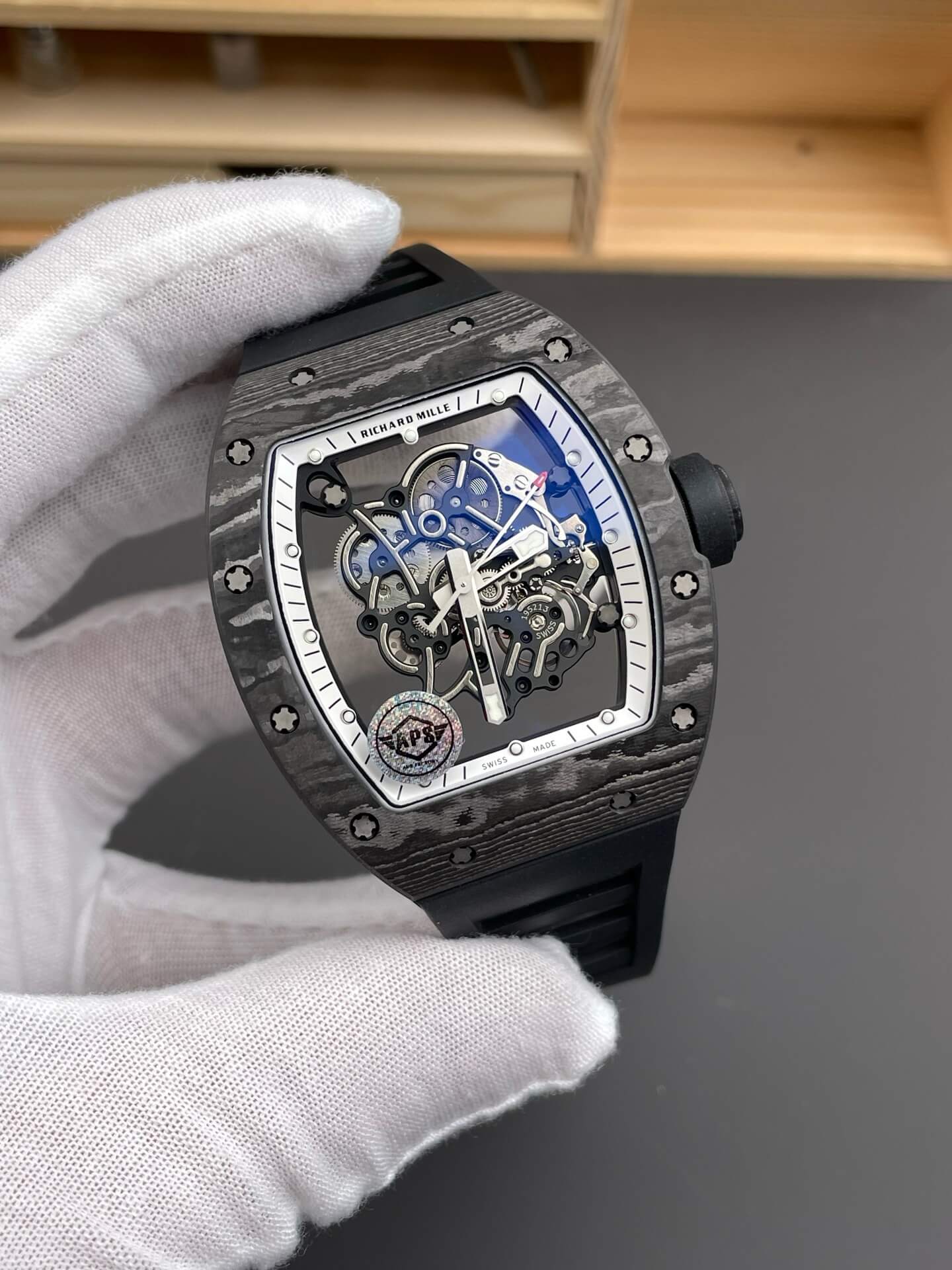 Richard Mille Replica RM 055 Bubba Watson Super Clone Watch NTPT Black Crown Rubber Richard Mille Replica RM 055 Bubba Watson Super Clone Watch NTPT Black Crown Rubber