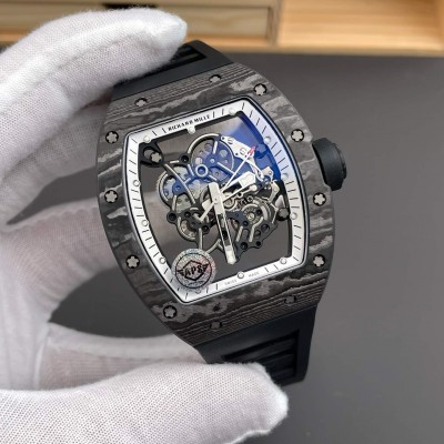 Richard Mille Replica RM 055 Bubba Watson Super Clone Watch NTPT Black Crown Rubber