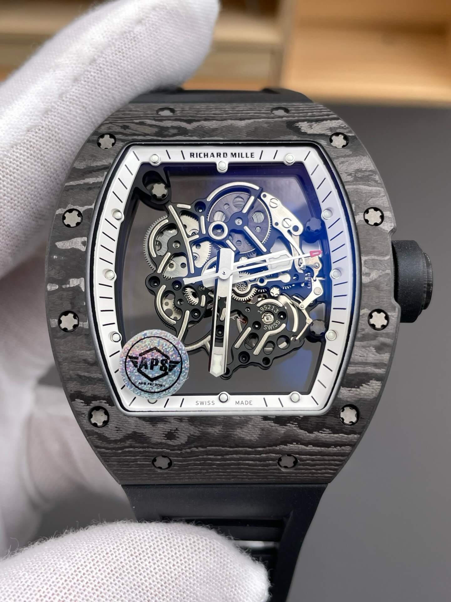 Richard Mille Replica RM 055 Bubba Watson Super Clone Watch NTPT Black Crown Rubber Richard Mille Replica RM 055 Bubba Watson Super Clone Watch NTPT Black Crown Rubber