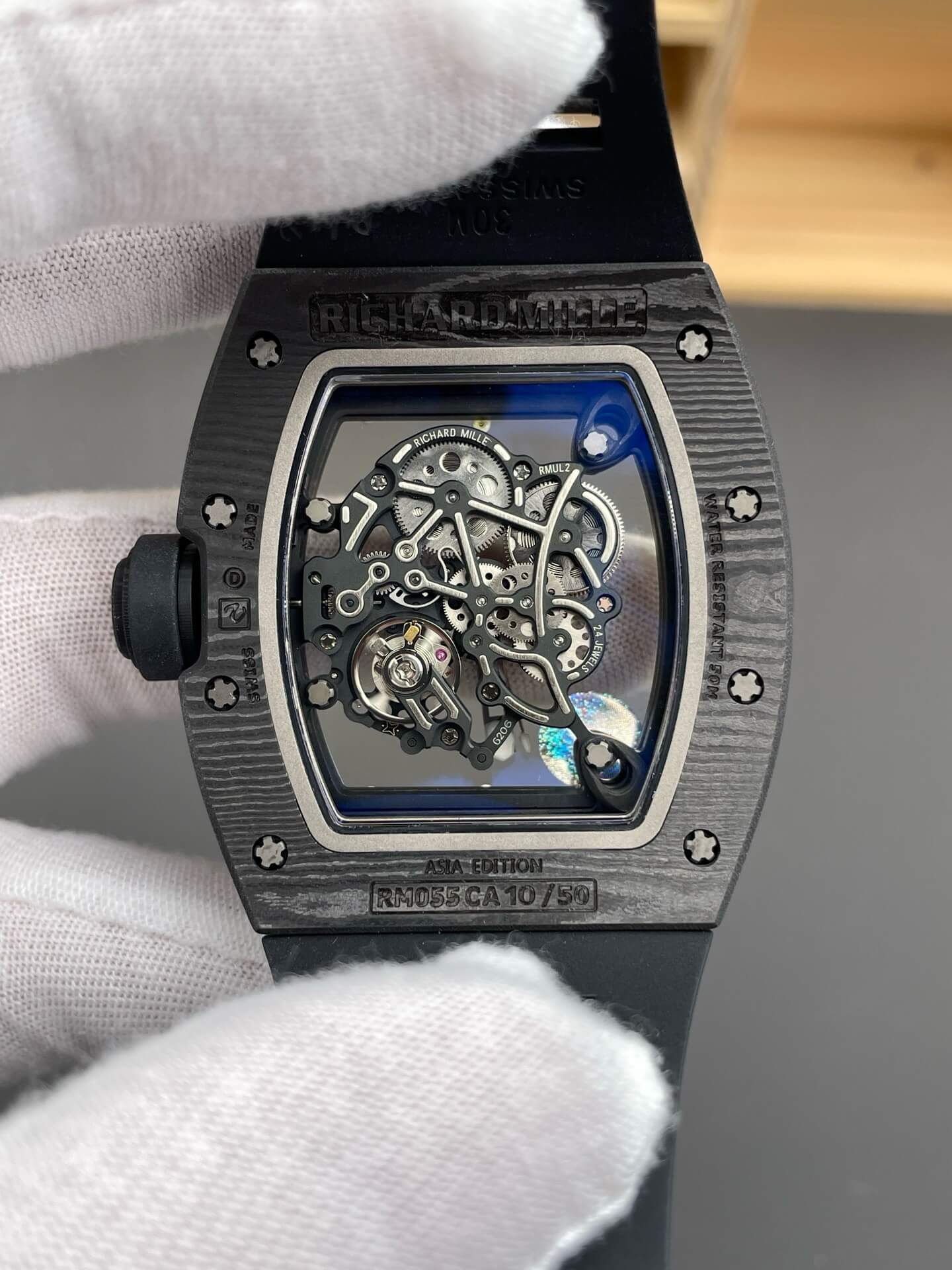 Richard Mille Replica RM 055 Bubba Watson Super Clone Watch NTPT Black Crown Rubber Richard Mille Replica RM 055 Bubba Watson Super Clone Watch NTPT Black Crown Rubber
