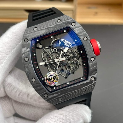 Richard Mille Replica RM 055 Bubba Watson Super Clone Watch NTPT Red Crown Black Rubber