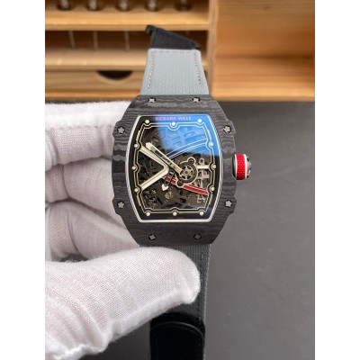 Richard Mille Replica RM 67-02 Sébastien Ogier Super Clone Watch Carbon Red Crown Black Elastic