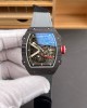 Richard Mille Replica RM 67-02 Sébastien Ogier Super Clone Watch Carbon Red Crown Black Elastic