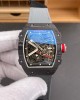 Richard Mille Replica RM 67-02 Sébastien Ogier Super Clone Watch Carbon Red Crown Black Elastic