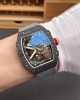 Richard Mille Replica RM 67-02 Sébastien Ogier Super Clone Watch Carbon Red Crown Black Elastic
