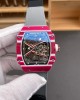 Richard Mille Replica RM 67-02 Mutaz Barshim Quartz Super Clone Watch Carbon White Crown Black Elastic