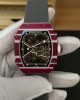 Richard Mille Replica RM 67-02 Mutaz Barshim Quartz Super Clone Watch Carbon White Crown Black Elastic