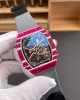 Richard Mille Replica RM 67-02 Mutaz Barshim Quartz Super Clone Watch Carbon White Crown Black Elastic