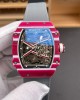Richard Mille Replica RM 67-02 Mutaz Barshim Quartz Super Clone Watch Carbon White Crown Black Elastic