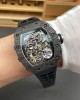 Richard Mille Replica RM 11-03 Super Clone Watch Carbon Black Crown Black Rubber