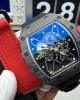 Richard Mille Replica RM 35-01 Rafael Nadal Super Clone Watch Black Carbon Red Crown