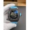 Richard Mille Replica RM 35-01 Rafael Nadal Super Clone Watch Carbon Blue Crown Rubber