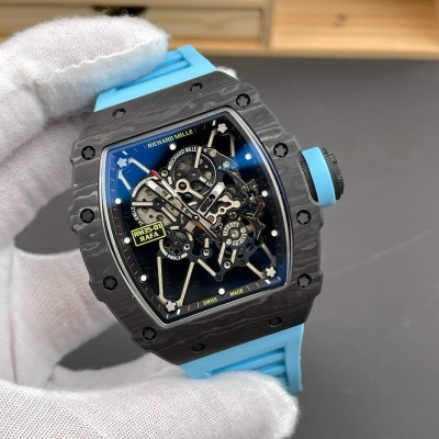 Richard Mille Replica RM 35-01 Rafael Nadal Super Clone Watch NTPT Blue Crown Rubber