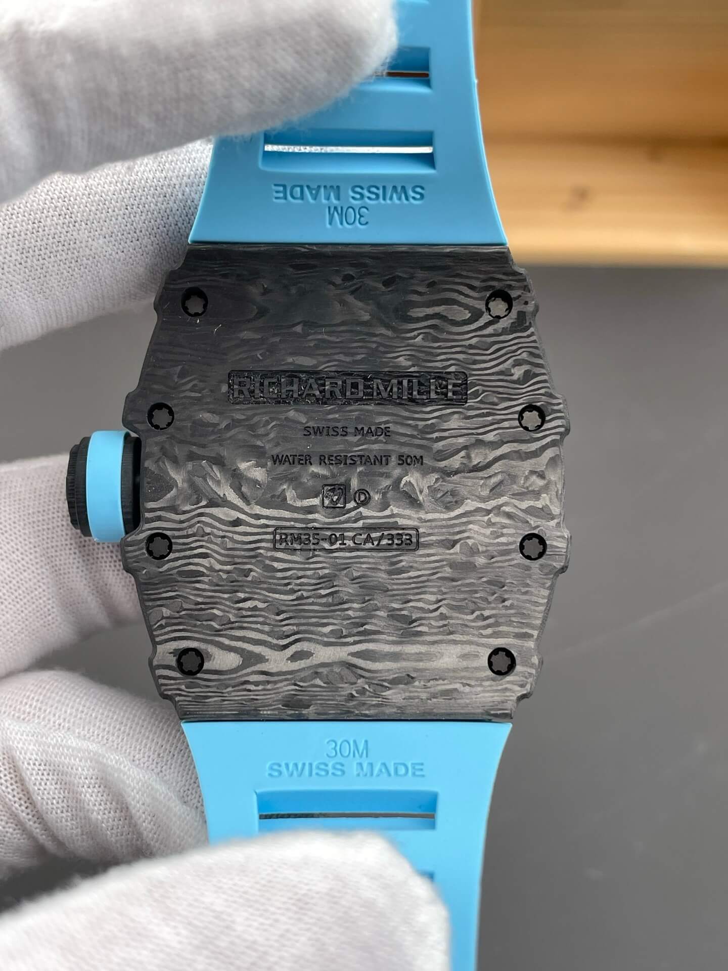 Richard Mille Replica RM 35-01 Rafael Nadal Super Clone Watch NTPT Blue Crown Rubber Richard Mille Replica RM 35-01 Rafael Nadal Super Clone Watch NTPT Blue Crown Rubber