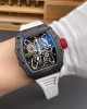 Richard Mille Replica RM 35-02 Rafael Nadal Super Clone Watch Carbon Red Crown White Rubber