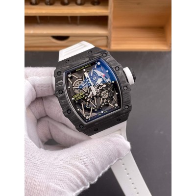 Richard Mille Replica RM 35-02 Rafael Nadal Super Clone Watch Carbon White Crown Rubber