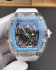 Richard Mille Replica RM 35-01 Rafael Nadal Super Clone Watch Transparent White Crown Rubber Richard Mille Replica RM 35-01 Rafael Nadal Super Clone Watch Transparent White Crown Rubber