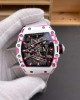 Richard Mille Replica RM 38-02 Tourbillon Bubba Watson Super Clone Watch Carbon Black Crown White Nylon