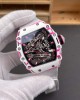 Richard Mille Replica RM 38-02 Tourbillon Bubba Watson Super Clone Watch Carbon Black Crown White Nylon