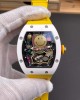 Richard Mille Replica RM 88 Smiley Super Clone Watch White Ceramic Yellow Rubber Richard Mille Replica RM 88 Smiley Super Clone Watch White Ceramic Yellow Rubber