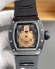 Richard Mille Replica RM 052 Tourbillon Skull Super Clone Watch Rose Gold Dial Black Ceramic Rubber