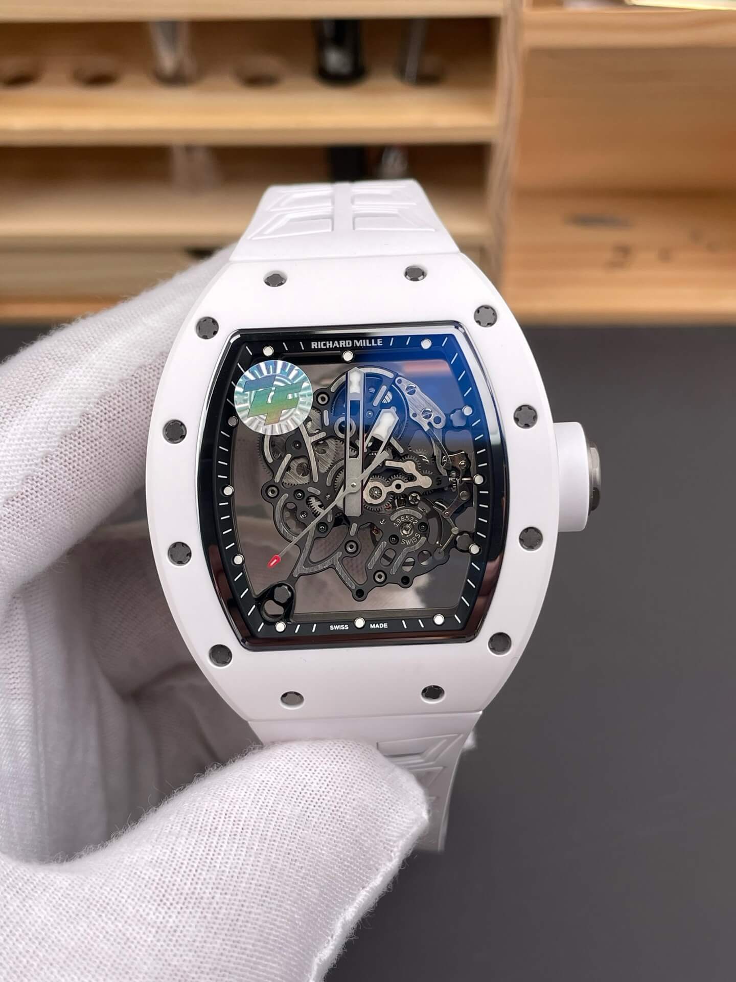 Richard Mille Replica RM 055 Bubba Watson Super Clone Watch White Ceramic White Crown Richard Mille Replica RM 055 Bubba Watson Super Clone Watch White Ceramic White Crown