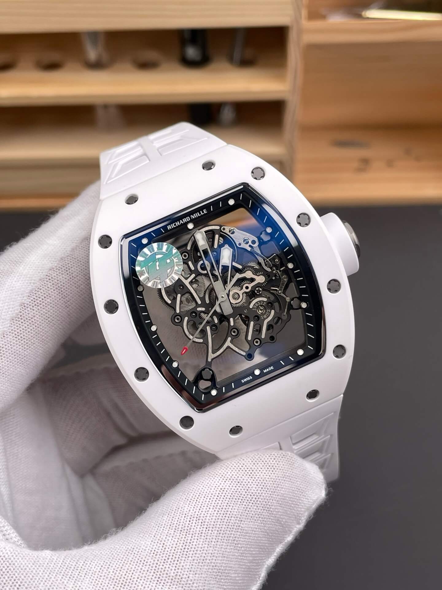 Richard Mille Replica RM 055 Bubba Watson Super Clone Watch White Ceramic White Crown Richard Mille Replica RM 055 Bubba Watson Super Clone Watch White Ceramic White Crown