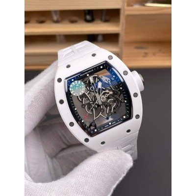 Richard Mille Replica RM 055 Bubba Watson Super Clone Watch White Ceramic White Crown