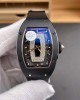 Richard Mille Replica RM 07-01 Super Clone Watch Onyx Diamonds Dial Black Ceramic Rubber Crown