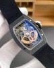 Richard Mille Replica RM 07-01 Super Clone Watch Onyx Diamonds Dial Black Ceramic Rubber Crown