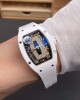 Richard Mille Replica RM 07-01 Super Clone Watch Onyx Diamonds Dial White Ceramic Rubber Crown