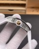 Richard Mille Replica RM 07-01 Super Clone Watch Mother of Pearl Diamonds Dial Close Setting Stainless Steel White Rubber Crown
