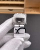Richard Mille Replica RM 07-01 Super Clone Watch Mother of Pearl Diamonds Dial Close Setting Stainless Steel White Rubber Crown