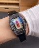 Richard Mille Replica RM 07-01 Super Clone Watch Red Diamonds Dial Claw Setting Black Ceramic Rubber Crown