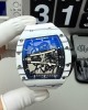 Richard Mille Replica RM 61-01 Yohan Blake Super Clone Watch White Carbon Black Crown