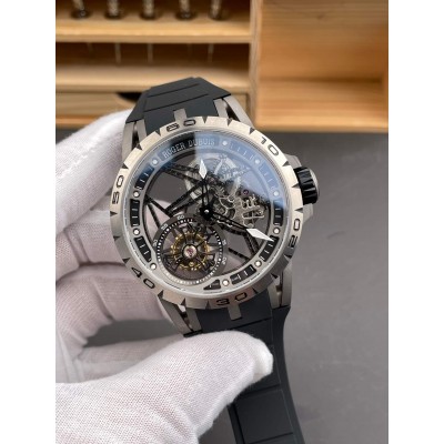 Roger Dubuis Replica Excalibur Spider Titanium Black Super Clone Watch RDDBEX0479