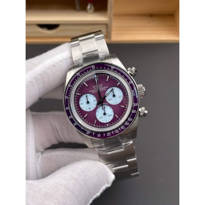 Rolex Replica Cosmograph Daytona Super Clone Watch Artisans de Genève Warm Burgundy
