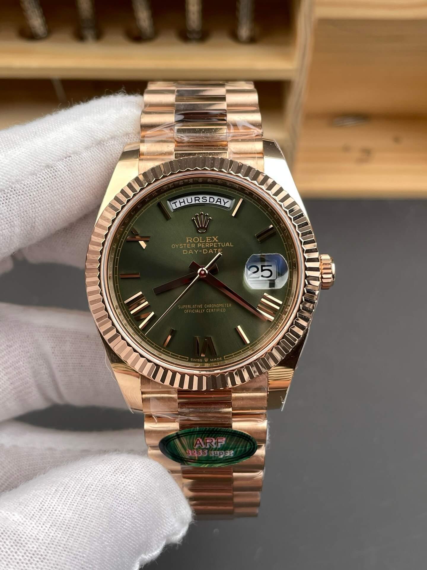 Rolex Replica Day-Date Super Clone Watch Gain Weight Version 228235-0025 Rolex Replica Day-Date Super Clone Watch Gain Weight Version 228235-0025