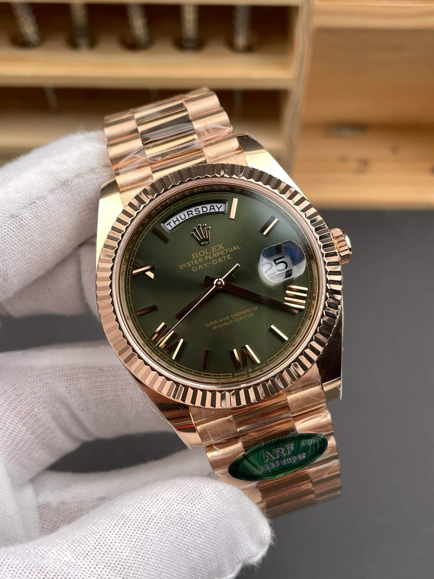 Rolex Replica Day-Date Super Clone Watch Gain Weight Version 228235-0025 Rolex Replica Day-Date Super Clone Watch Gain Weight Version 228235-0025