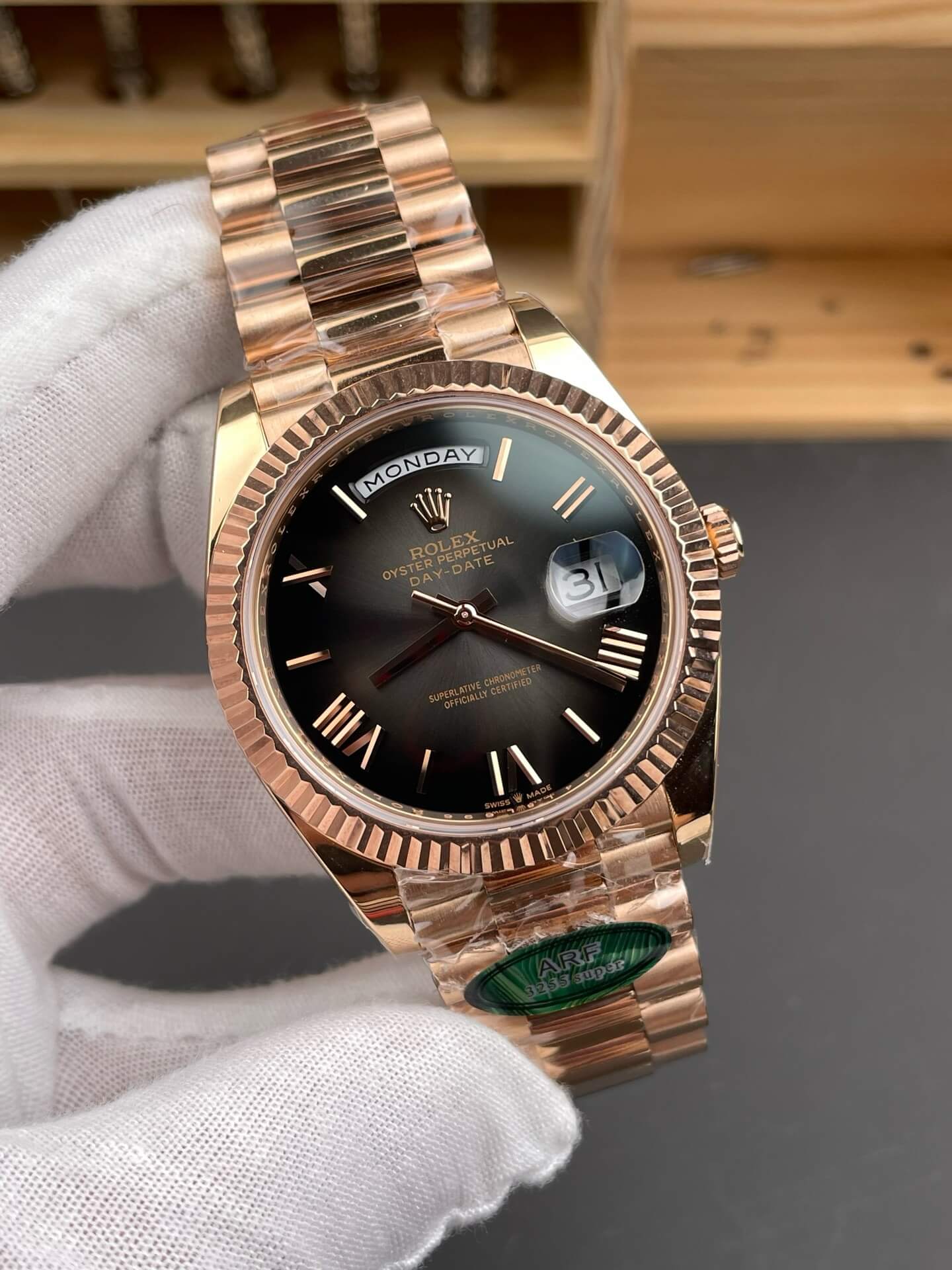 Rolex Replica Day-Date Super Clone Watch Gain Weight Version 228235-0055 Rolex Replica Day-Date Super Clone Watch Gain Weight Version 228235-0055