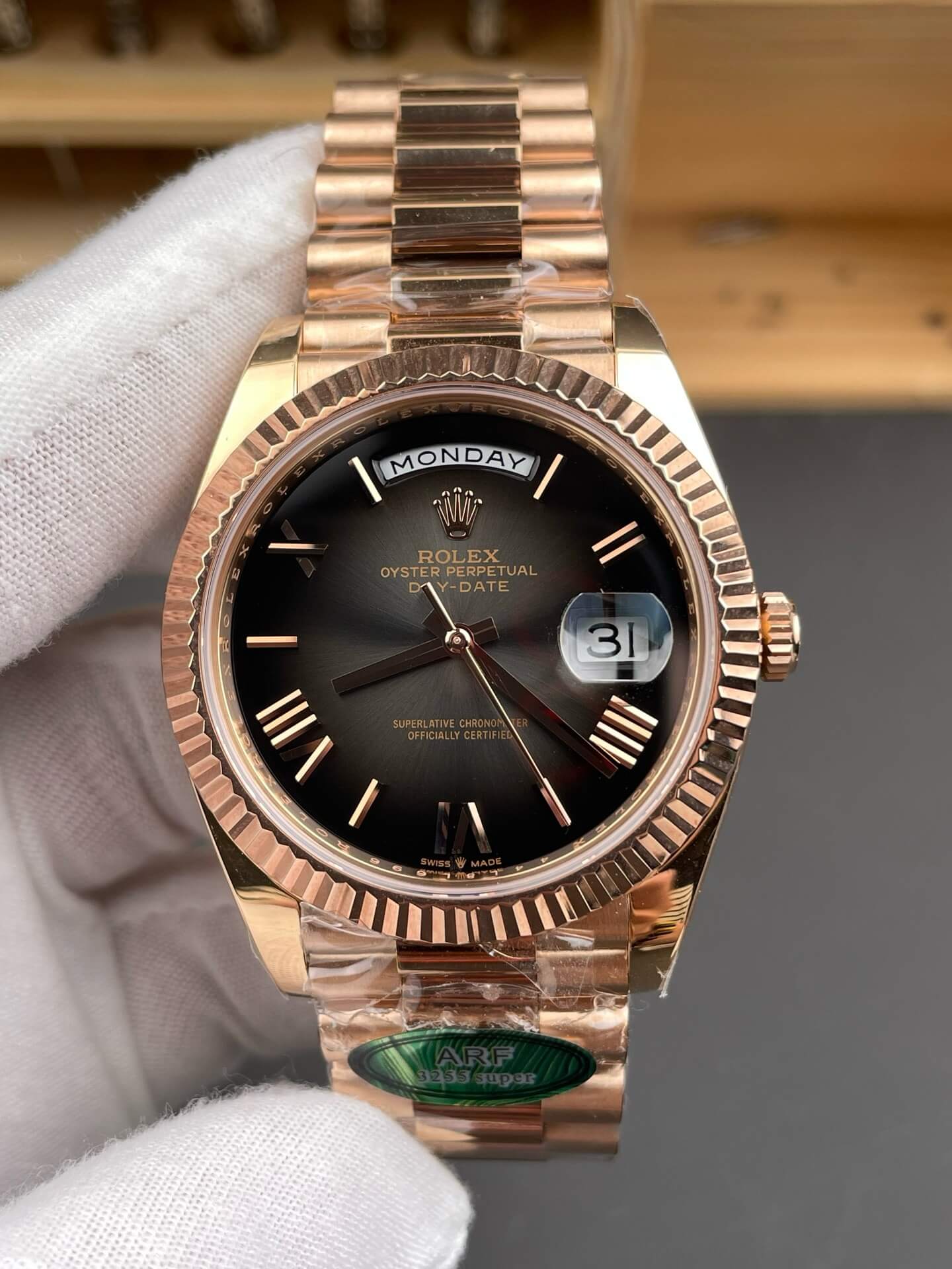 Rolex Replica Day-Date Super Clone Watch Gain Weight Version 228235-0055 Rolex Replica Day-Date Super Clone Watch Gain Weight Version 228235-0055