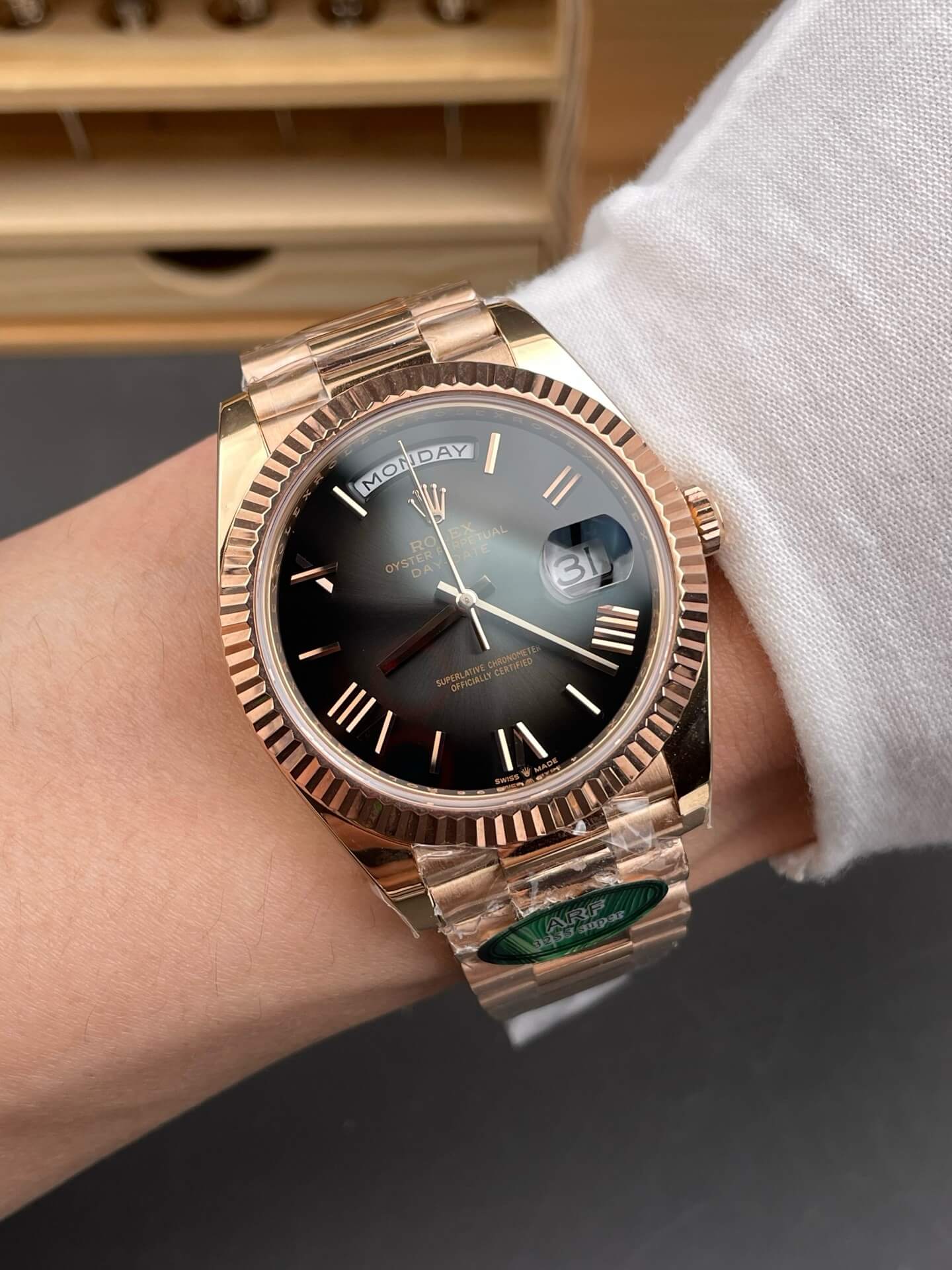Rolex Replica Day-Date Super Clone Watch Gain Weight Version 228235-0055 Rolex Replica Day-Date Super Clone Watch Gain Weight Version 228235-0055