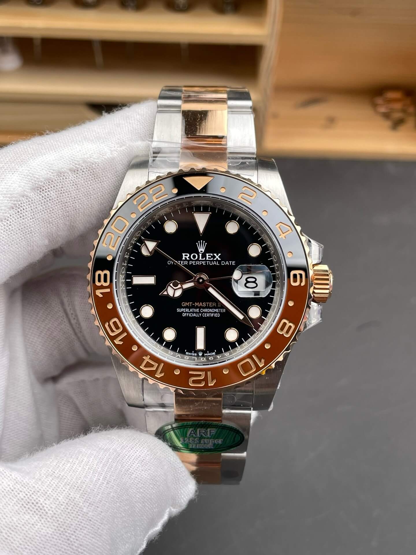 Rolex Replica GMT-Master II Super Clone Watch 126711CHNR-0002